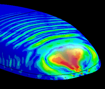 Numerical simulation of birdstrike on aeronautical structure